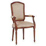 Стул с подлокотниками из натурального бука бежевый Solid Luxury варинант исполнения - 2 | Loft Concept в Челябинске