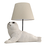 Настольная лампа в детскую Белый морской котик варинант исполнения - 1 | Loft Concept в Челябинске