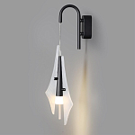 Бра черного цвета с плафоном из рельефного стекла Glass Pod варинант исполнения - 4 | Loft Concept в Челябинске