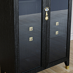 Дизайнерский шкаф витрина Elsa Dreams Black с 4-мя ящиками варинант исполнения - 3 | Loft Concept в Челябинске