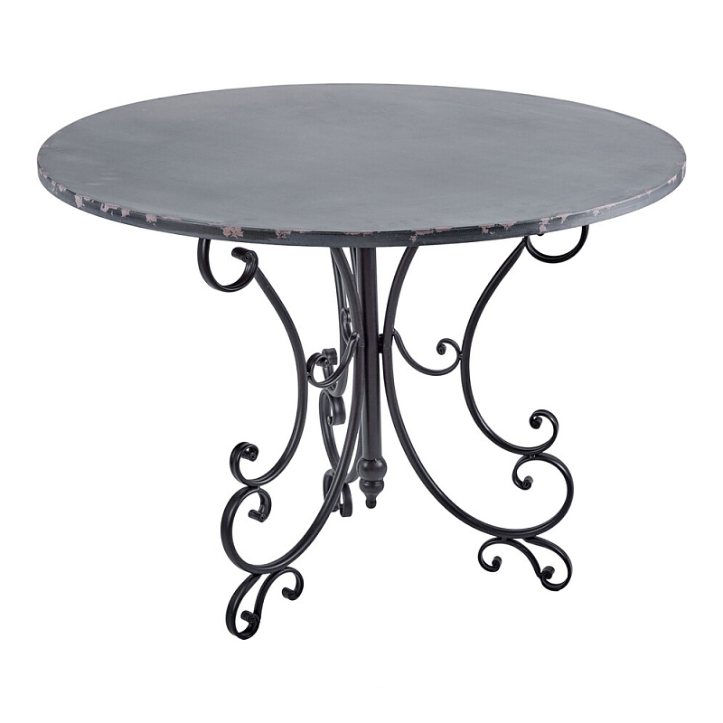 Столик кованный в прованском стиле Vaucluse Черный в Челябинске | Loft Concept 