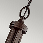 Люстра подвесная с двойным круглым плафоном из органзы и матового стекла Kichler варинант исполнения - 7 | Loft Concept в Челябинске