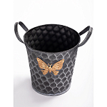 Железное кашпо Gold butterfly design варинант исполнения - 2 | Loft Concept в Челябинске