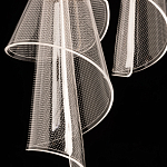 Люстра каскадная с 10-ю прозрачными плафонами Wave Line варинант исполнения - 9 | Loft Concept в Челябинске