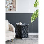 Столик кофейный с столешницей из черного мрамора Compact Black Marble Table варинант исполнения - 8 | Loft Concept в Челябинске