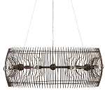 Люстра круглая из тонких прутьев Thin Bronze Rods варинант исполнения - 3 | Loft Concept в Челябинске