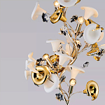 Торшер в виде белых и золотых цветов каллы Refined Taste of Light варинант исполнения - 3 | Loft Concept в Челябинске