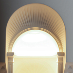 Встраиваемый в стену гипсовый светильник под покраску с арками и рельефными колоннами Antiquity Athena варинант исполнения - 7 | Loft Concept в Челябинске