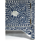 Комод инкрустация костью ORIENTAL Indian синий орнамент варинант исполнения - 5 | Loft Concept в Челябинске