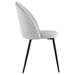 Мягкий стул в сером велюре Miruna Chair варинант исполнения - 5 | Loft Concept в Челябинске