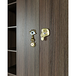 Большой шкаф с витриной Elsa Dreams Walnut варинант исполнения - 5 | Loft Concept в Челябинске