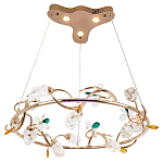 Люстра с хрустальными плафонами и декором Alvere Crystal Chandelier варинант исполнения - 2 | Loft Concept в Челябинске