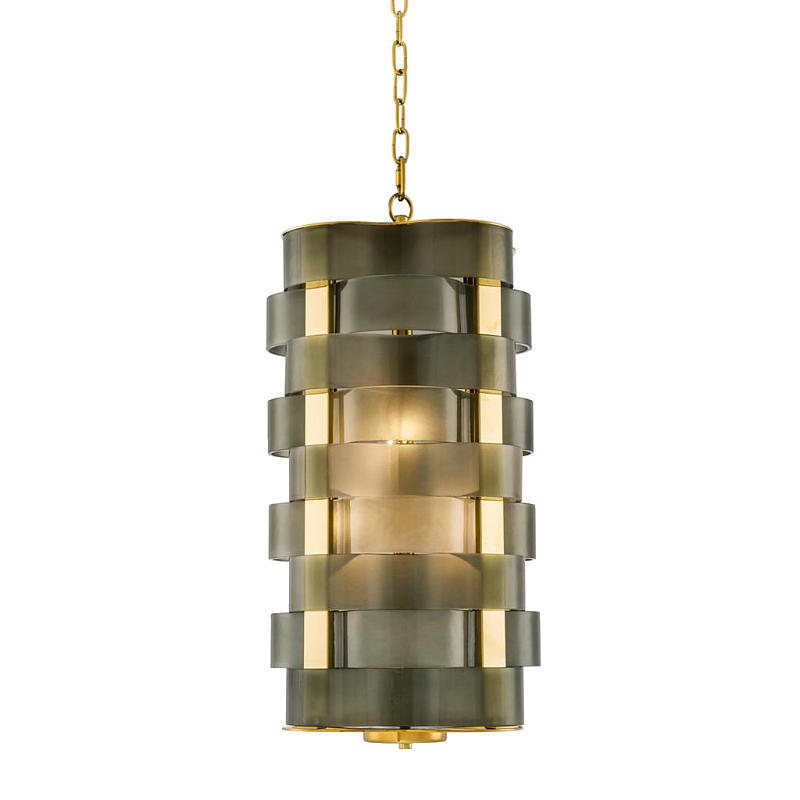 Люстра Chandelier Martinique Золотой Зеленый смок Люстра Chandelier Martinique Золотой Зеленый смок в Челябинске | Loft Concept
