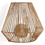 Бра с плетенным из пеньки абажуром Jutti H25 см варинант исполнения - 1 | Loft Concept в Челябинске