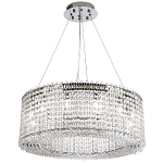 Круглая люстра с хрустальными подвесками хром Crystal Art Chrome Chandelier 12 варинант исполнения - 2 | Loft Concept в Челябинске