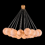 Люстра подвесная круглая с сферическими плафонами из натурального камня Glowing Spheres варинант исполнения - 1 | Loft Concept в Челябинске