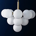 Люстра круглая со стеклянными сферами Maleficent варинант исполнения - 1 | Loft Concept в Челябинске