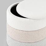 Пуф Three Colors в ткани букле из трех цветов  варинант исполнения - 4 | Loft Concept в Челябинске