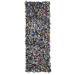 Ковер прямоугольный разноцветный из джинсовой одежды Zero Waste варинант исполнения - 1 | Loft Concept в Челябинске