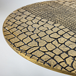 Кофейный столик с металлической столешницей Amphibian варинант исполнения - 3 | Loft Concept в Челябинске