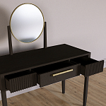 Туалетный Стол с зеркалом Primo Темный орех варинант исполнения - 7 | Loft Concept в Челябинске