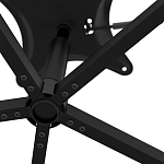 Стул с мягкой черной обивкой из велюра и подъемно-поворотным механизмом на колесиках Harper Black варинант исполнения - 6 | Loft Concept в Челябинске