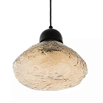 Подвесной светильник с янтарным фактурным плафоном Lamp with Frozen Glass Effect варинант исполнения - 1 | Loft Concept в Челябинске
