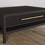 Кофейный стол Primo с двумя ящиками Темный орех варинант исполнения - 3 | Loft Concept в Челябинске