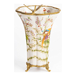 Ваза из фарфора с бронзовой стрекозой  Paradise Dragonfly варинант исполнения - 2 | Loft Concept в Челябинске