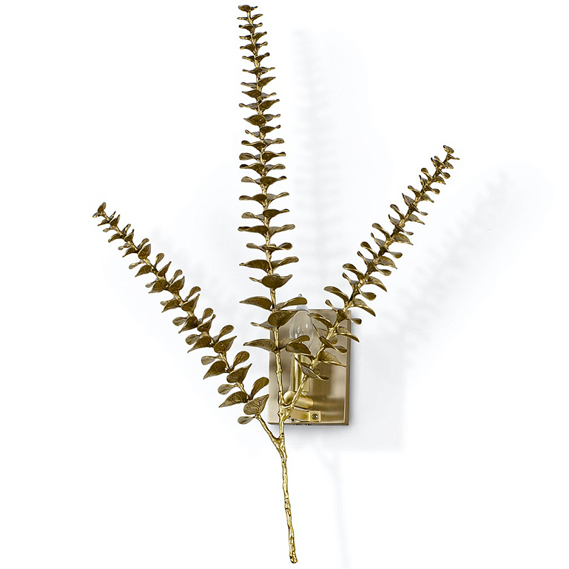 Бра Brass Eucalyptus Branches Lighting Wall Lamp Латунь Бра Brass Eucalyptus Branches Lighting Wall Lamp Латунь в Челябинске | Loft Concept