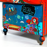 Кресло "Умный Умник" Rick and Morty graffiti chair натуральная кожа  варинант исполнения - 8 | Loft Concept в Челябинске