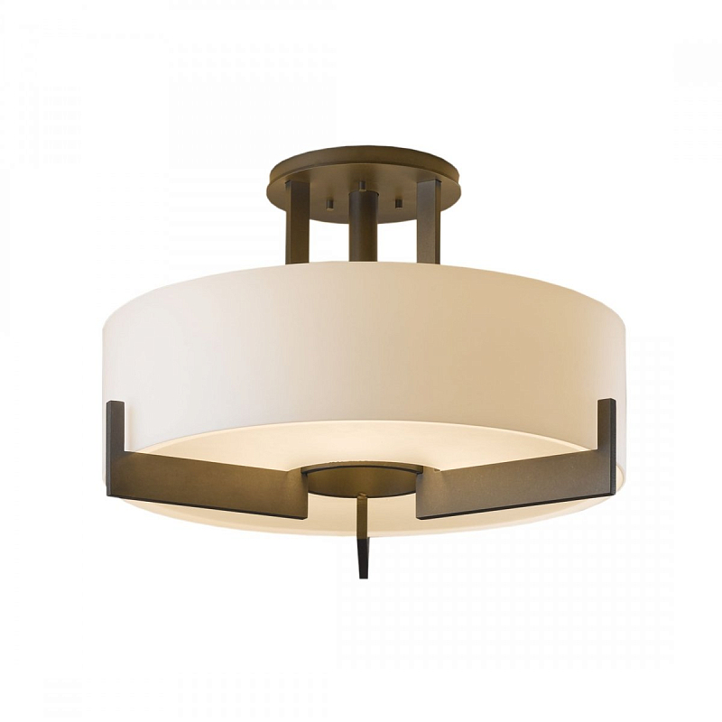 Cветильник Hubbardton Forge Axis Semi-Flush Молочный Бронза Cветильник Hubbardton Forge Axis Semi-Flush Молочный Бронза в Челябинске | Loft Concept