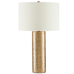 Настольная лампа золотая с цилиндрическим абажуром Golden Mosaic варинант исполнения - 2 | Loft Concept в Челябинске