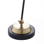 Настольная лампа с наклонным корпусом и подвижным плафоном в сочетании золотистого и чёрного цвета Work Surface Light варинант исполнения - 5 | Loft Concept в Челябинске