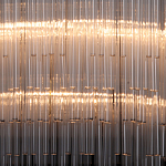 Люстра круглая с прозрачными стеклянными трубками Nembus варинант исполнения - 4 | Loft Concept в Челябинске