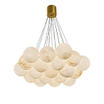 Люстра подвесная круглая с сферическими плафонами из натурального камня Glowing Spheres варинант исполнения - 10 | Loft Concept в Челябинске