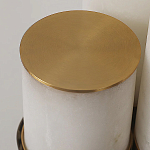 Торшер геометрический с тремя мраморными плафонами Marble Tripod варинант исполнения - 9 | Loft Concept в Челябинске