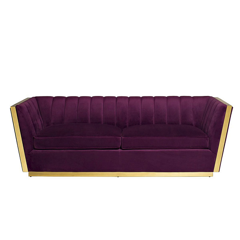 Диван Art Deco Purple Sofa Фиолетовый Диван Art Deco Purple Sofa Фиолетовый в Челябинске | Loft Concept