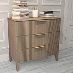 Комод коричневого цвета с 3-мя ящиками Harper Line варинант исполнения - 2 | Loft Concept в Челябинске