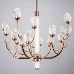 Люстра с декором в виде кристаллов из хрусталя Kenneth Crystal Stone Chandelier 20 варинант исполнения - 3 | Loft Concept в Челябинске