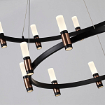 Люстра подвесная с двумя круглыми ярусами и цилиндрическими плафонами Arnaut Light варинант исполнения - 5 | Loft Concept в Челябинске