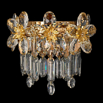 Бра с декоративными элементами в виде крупных хрустальных цветов Palace Gardens варинант исполнения - 1 | Loft Concept в Челябинске