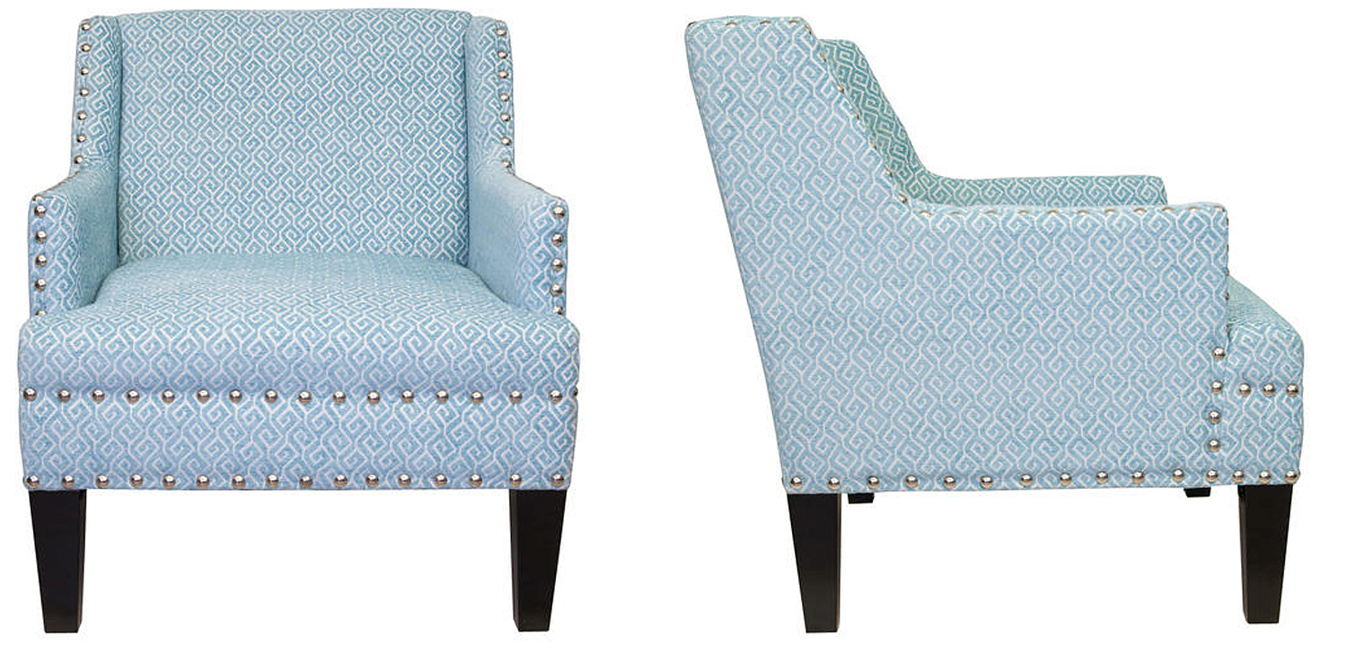 Кресло Fabio Armchair Velour blue Кресло Fabio Armchair Velour blue - Loft-Concept в Челябинске