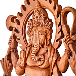 Панно из дерева Ганеша Panel With Animals варинант исполнения - 2 | Loft Concept в Челябинске