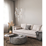 Люстра каскадная с 10-ю прозрачными плафонами Wave Line варинант исполнения - 12 | Loft Concept в Челябинске