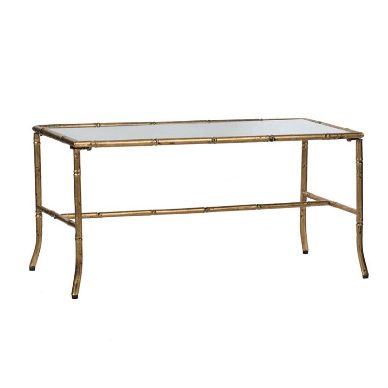 Журнальный стол Bamboo Frame Золотой Прозрачный Журнальный стол Bamboo Frame Золотой Прозрачный в Челябинске | Loft Concept
