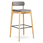 Барный стул из массива ясеня Elegant Ash Shape варинант исполнения - 2 | Loft Concept в Челябинске