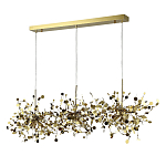 Люстра подвесная из трех частей с металлическими круглыми элементами Terzani Argent варинант исполнения - 3 | Loft Concept в Челябинске