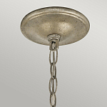 Люстра серебряного цвета с состаренным эффектом и декоративным подвесным шаром Kichler варинант исполнения - 9 | Loft Concept в Челябинске