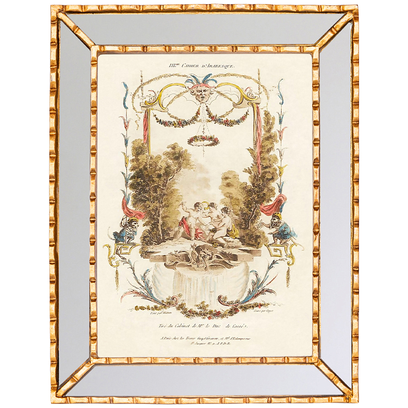 Постер в зеркальной раме Арабески New Collection of Arabesques Poster Золотой Зеркало Мульти Бежевый Постер в зеркальной раме Арабески New Collection of Arabesques Poster Золотой Зеркало Мульти Бежевый в Челябинске | Loft Concept